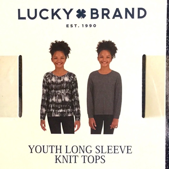 NWT Boundless Lucky Brand 2 piece set long sleeve knit tops Girls 14/16 - Picture 3 of 9